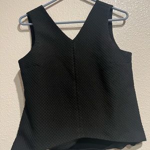 Armani‎ Exchange black sleeveless blouse